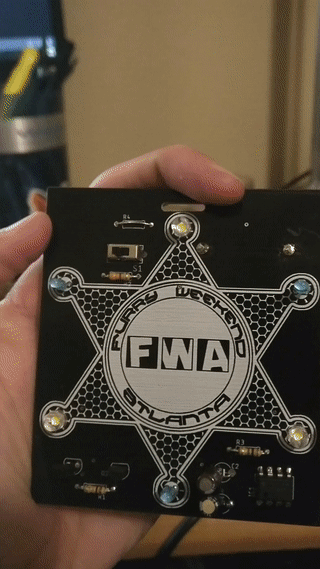 FWA Soldering Workshop Badge